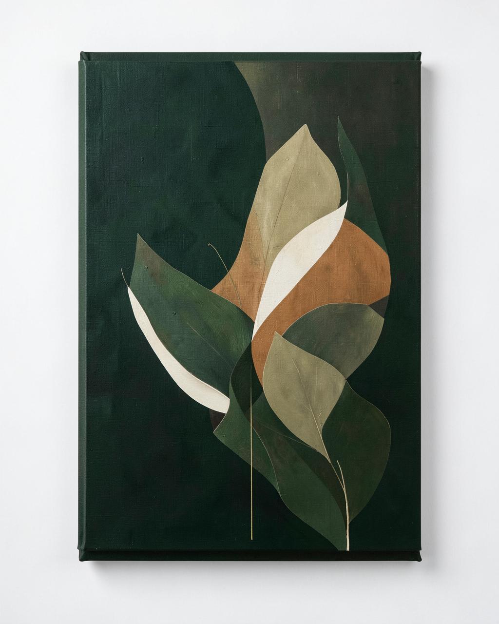 Quiet Canopy, a contemporary green botanical abstraction